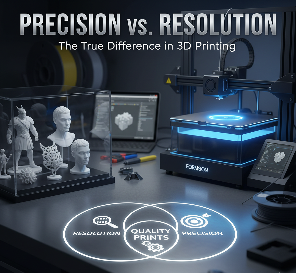 Precision of 3D Printers vs. Resolution: What's the a Difference?